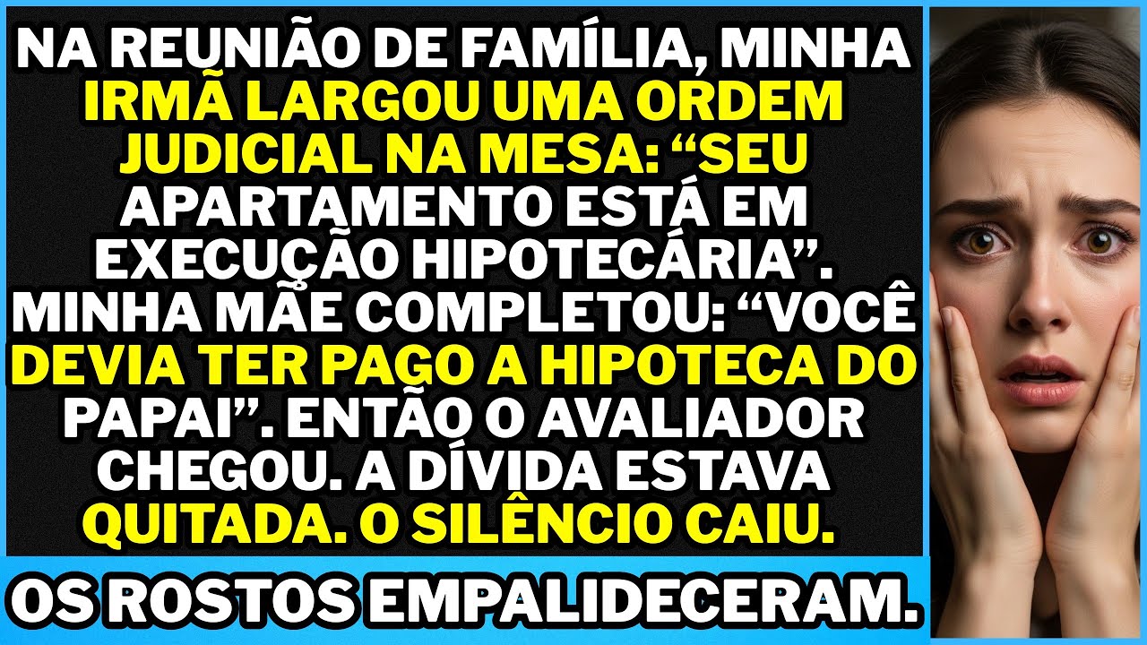 No almoço em família, minha irmã sorriu e me deu a intimação: meu apê iria a leilão. agora!!
