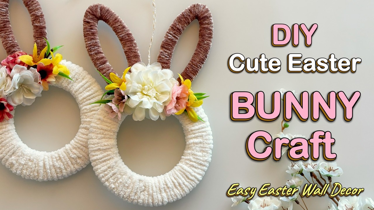 Easy DIY Easter Bunny Decoration 🐰 | Easter Wall Decor