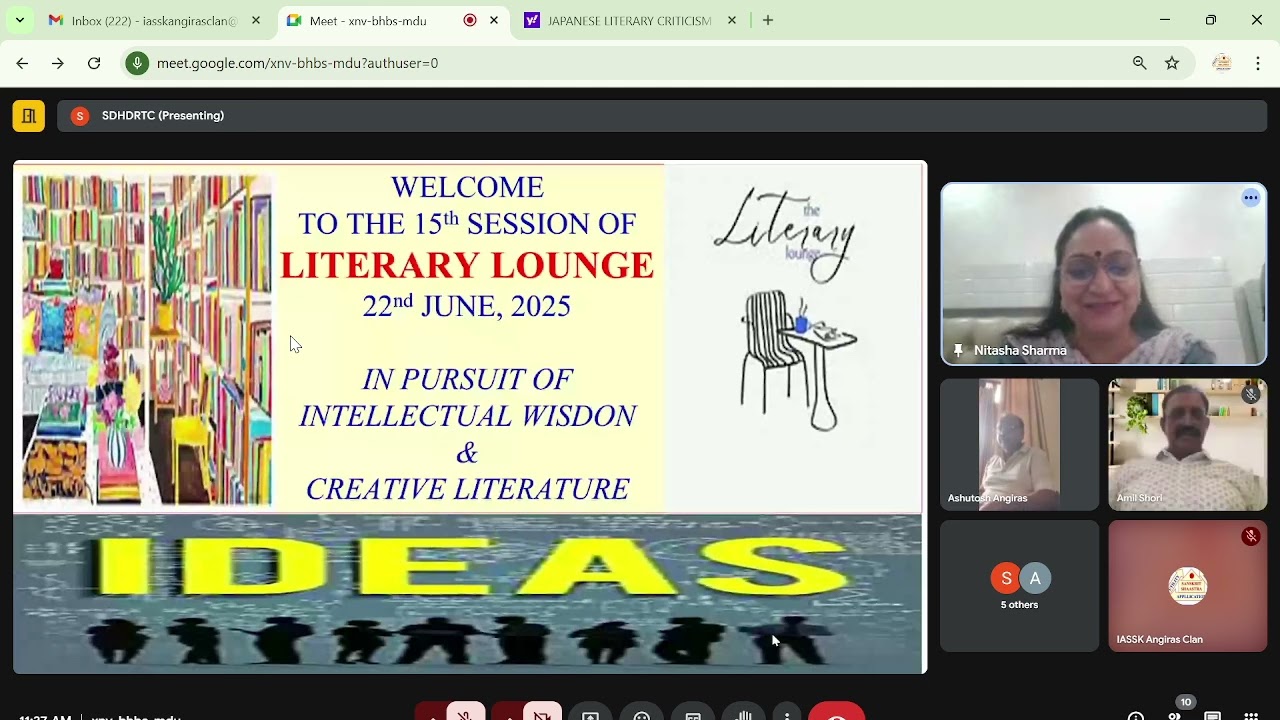 Literary Lounge Session- 22nd June,25