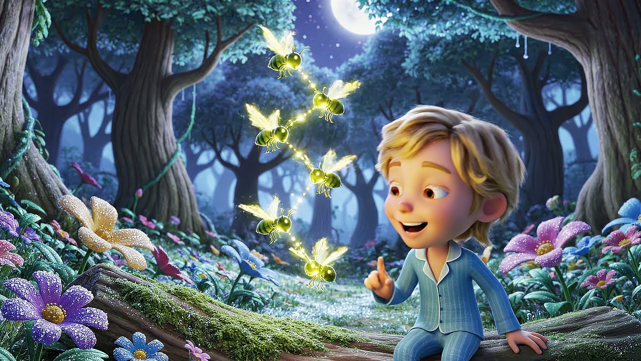 Five Little Fireflies Blink Blink Blin | Nursery Rhymes for Kids & Baby Songs