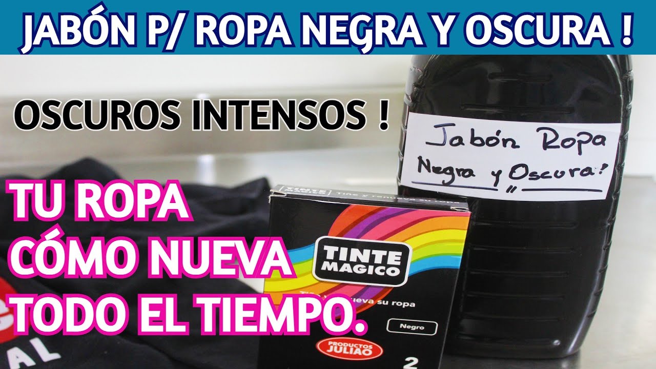🌺  JABÓN DE ROPA NEGRA mira cómo lo preparo en casa /  cómo renovar los colores de tu ropa !
