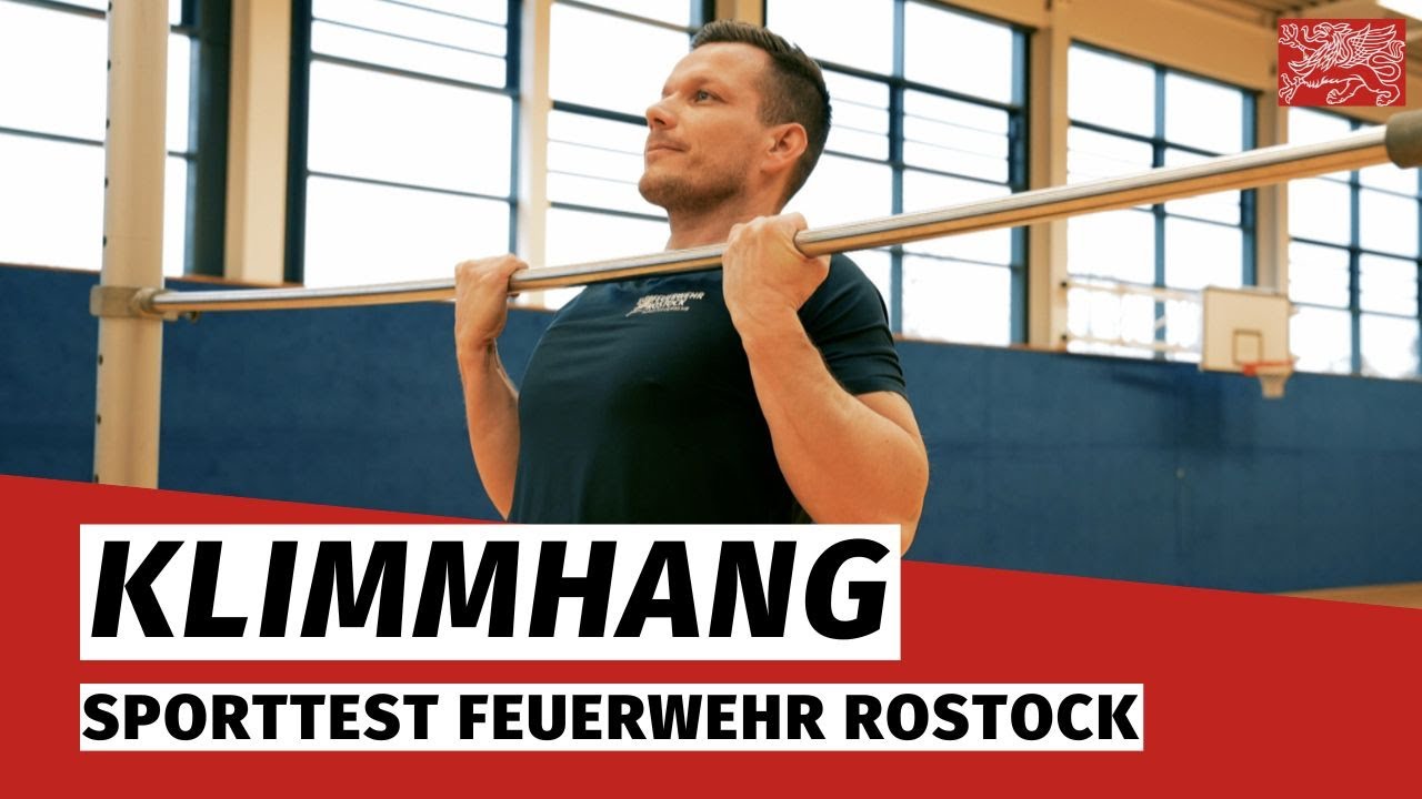 Klimmhang &bull; Sporttest Feuerwehr Rostock