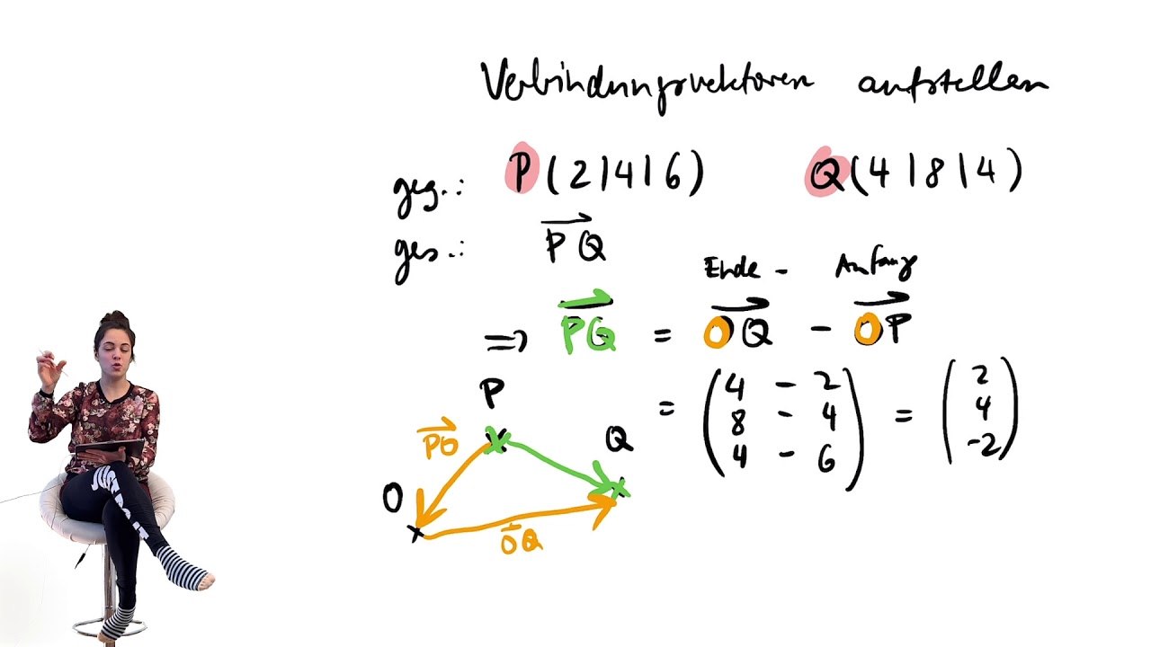 Vektorrechnung im Abi 2026 | Verbindungsvektor zwischen zwei Punkten aufstellen