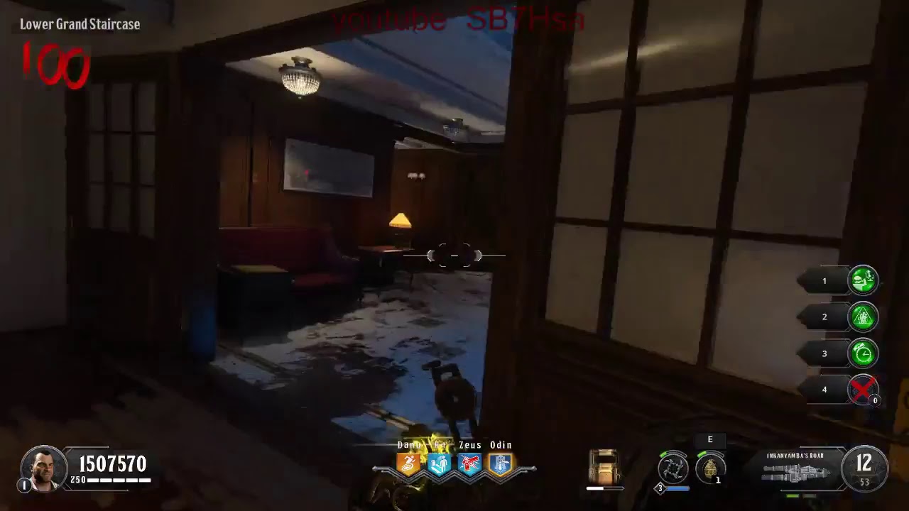 black ops 4 zombies round 95-100  voyage of despair زومبي