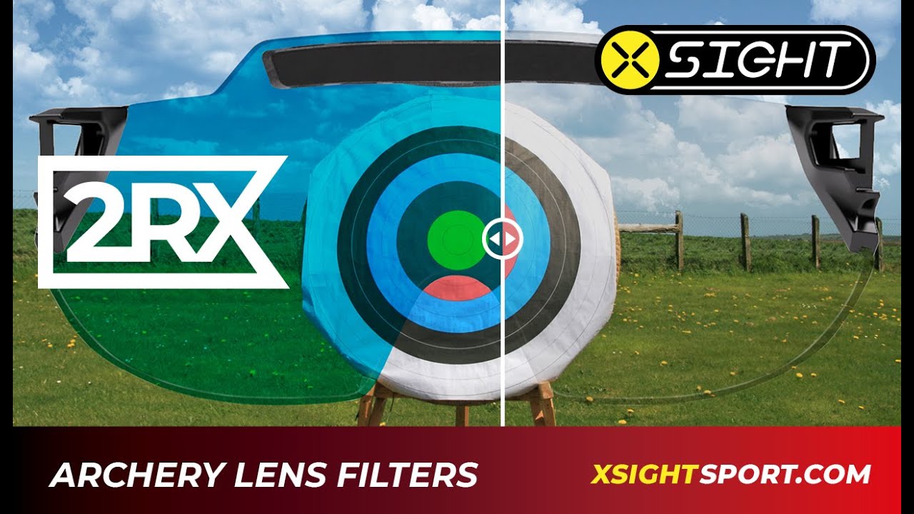 X Sight Sport 2RX &bull; Archery Glasses &bull; Lens Colour Filter Simulation