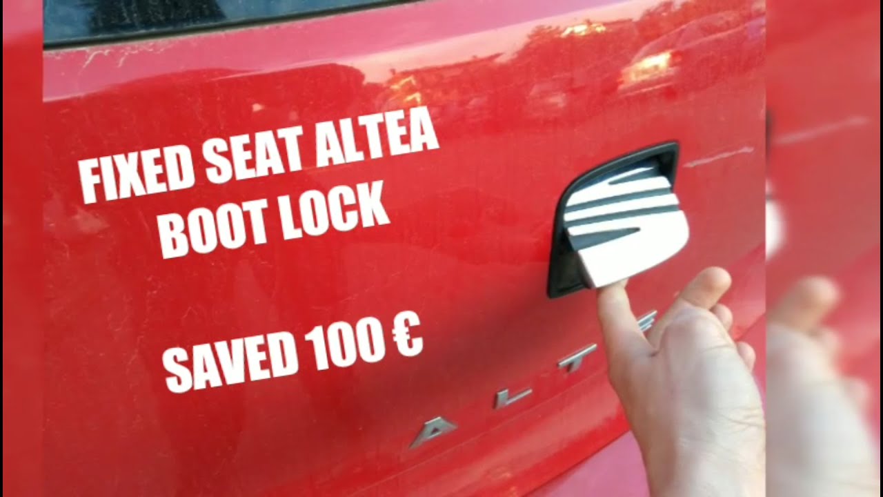 Seat Altea boot door lock not working? Try this.