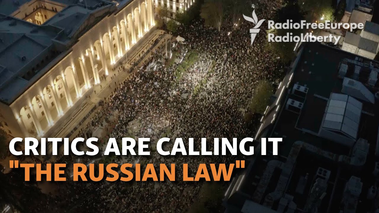 Thousands Protest As Georgian 