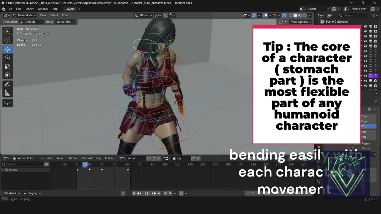 A good idle animation has 0 still frames😎 #gamedev#characteranimation  #gameart #shorts #shortvideo