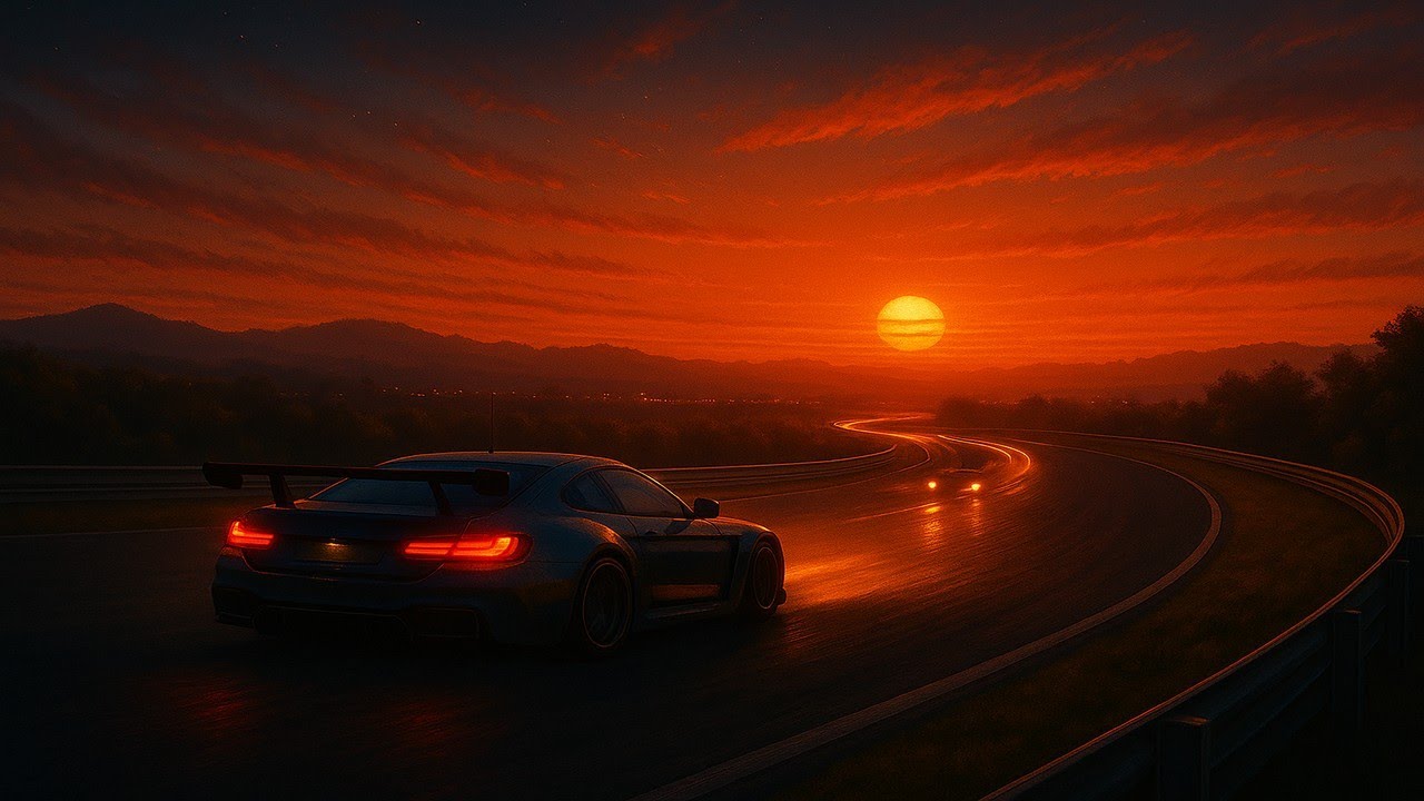 Relaxing Racing Sounds &ndash; Distant Cars Passing on a Track at Night