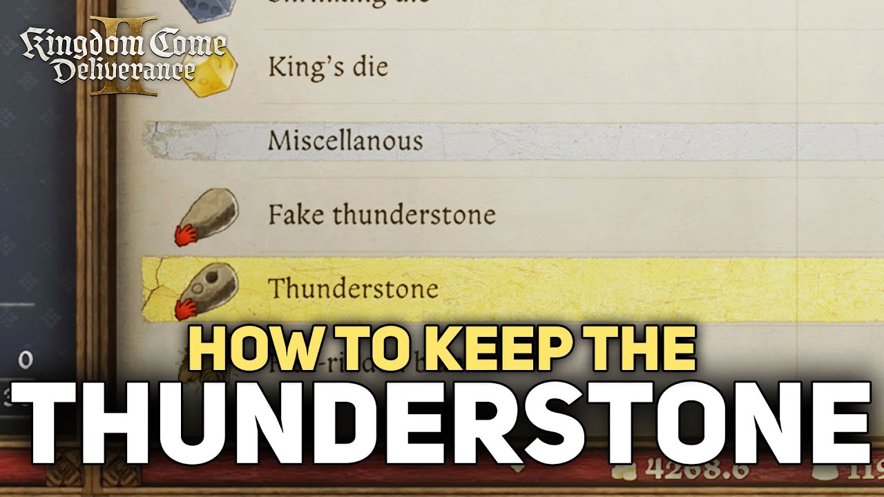 Keep The Thunderstone Plus Get All Rewards Kingdom Come Deliverance 2