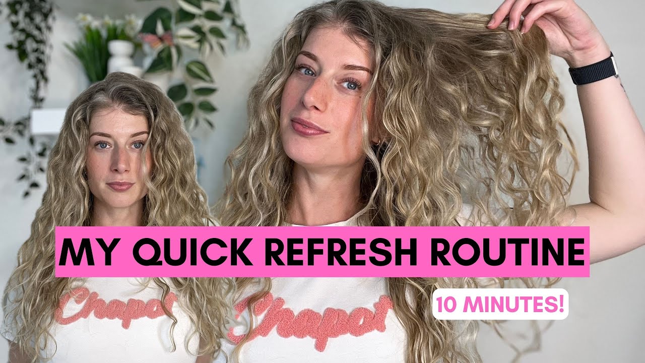 My fast and effective refresh routine for wavy curly hair!