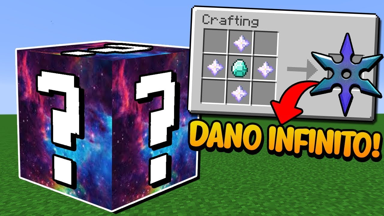 Minecraft: ESSE É LUCKY BLOCK TEM O ITEM MAIS PODEROSO DO MUNDO! (DANO INFINITO)