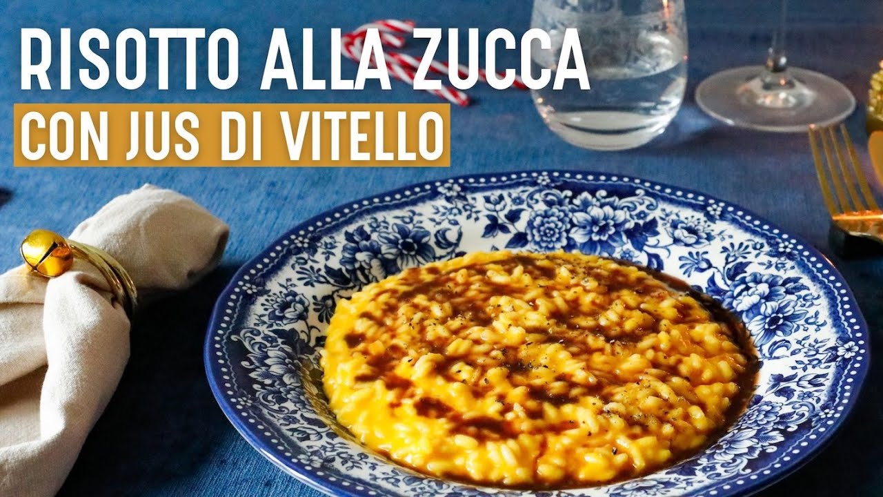 Risotto alla zucca e jus di vitello | Primi piatti natalizi | Chef Deg