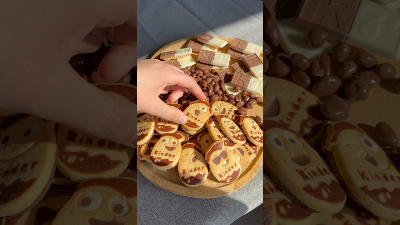 Kinder time | Asmr video | Tag your BFF #asmr #chocolate #food #fillingplatter