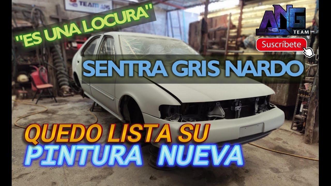 PINTANDO el SENTRA 97 (proyecto de restauración) SENTRA GRIS NARDO#team_ang #nissan #jdm