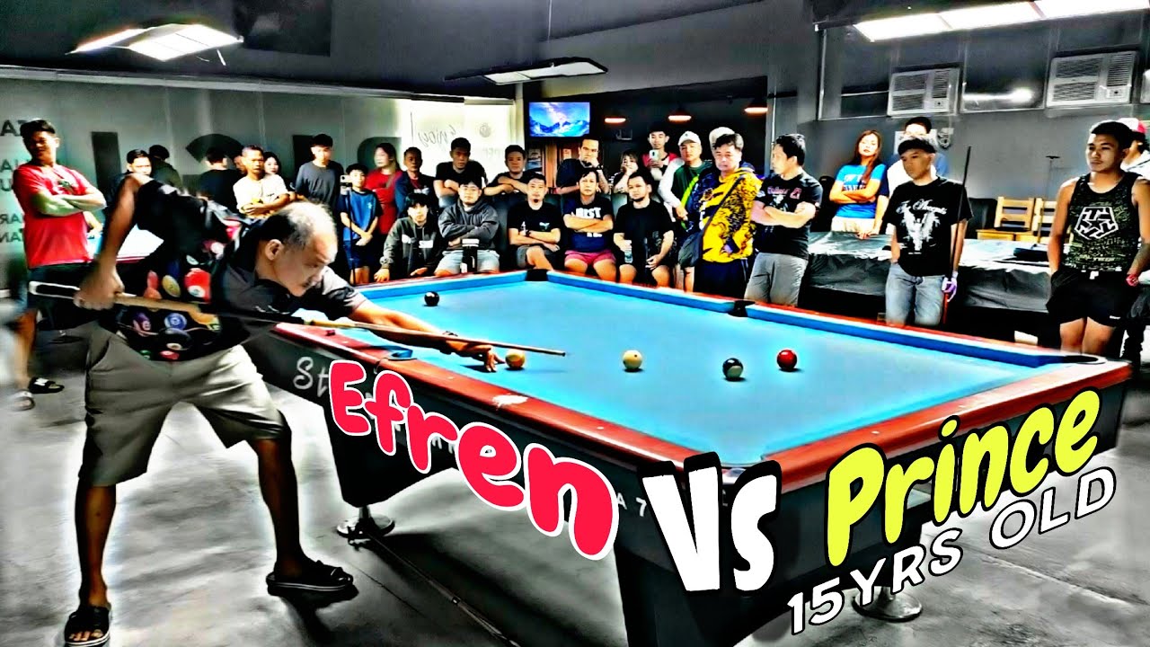 Efren Reyes 🆚 15Yrs oLd Prince TarLak 💯[Race20] @Big J Billiard Hall,tarlak