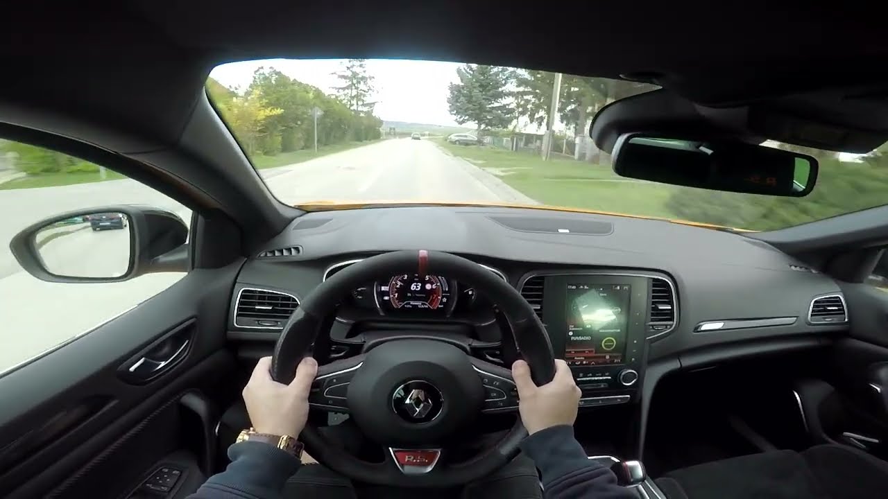 Renault Megane R.S. Trophy 300HP / POV Test Drive / Acceleration 0-100 / Shooting from the exhaust/