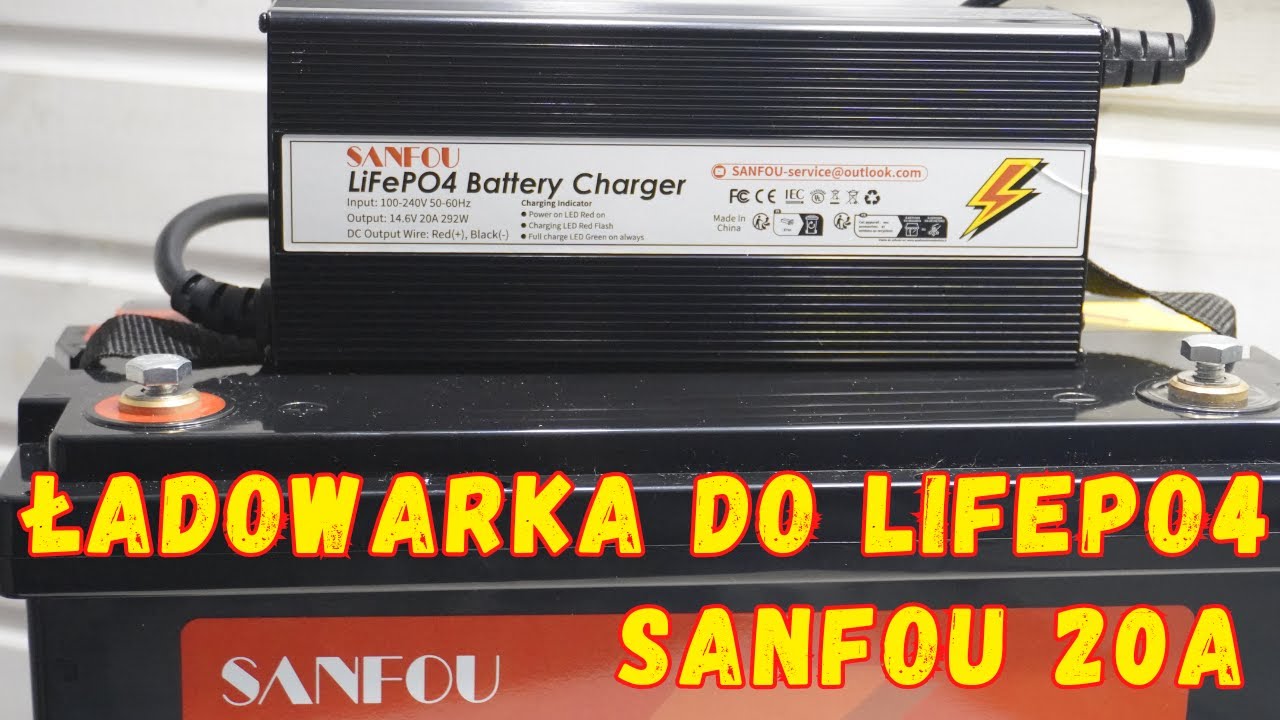 Ładowarka do akumulatorów LiFePO4 Sanfou 20A