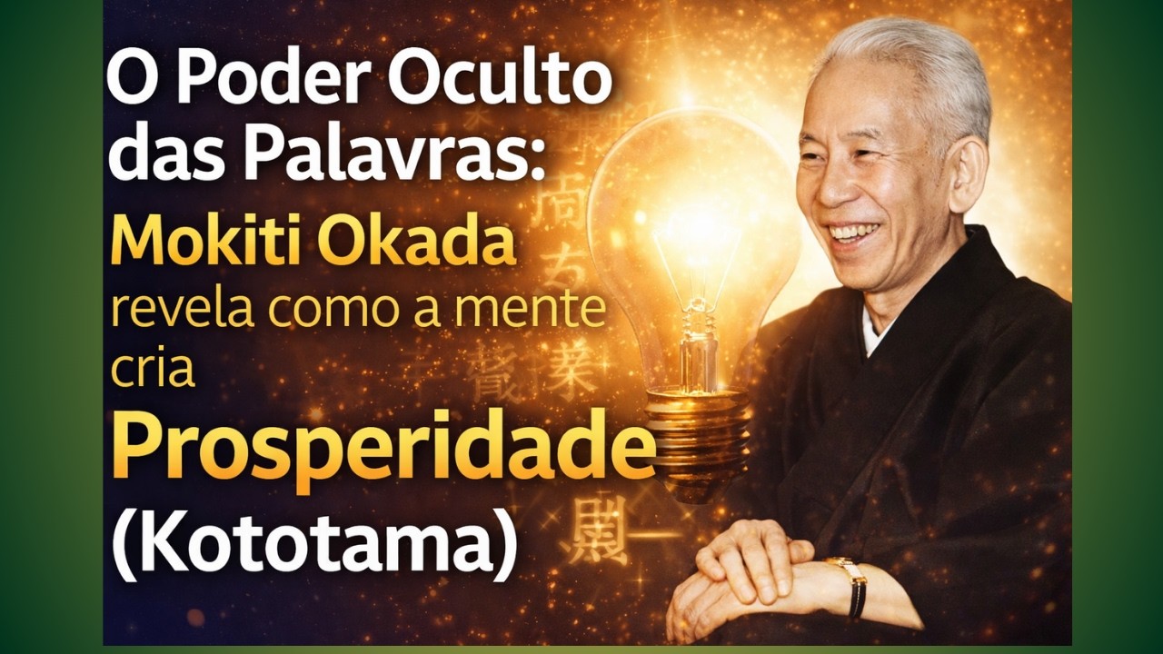 O Poder Oculto das Palavras: Mokiti Okada revela como a mente cria Prosperidade (Kototama)