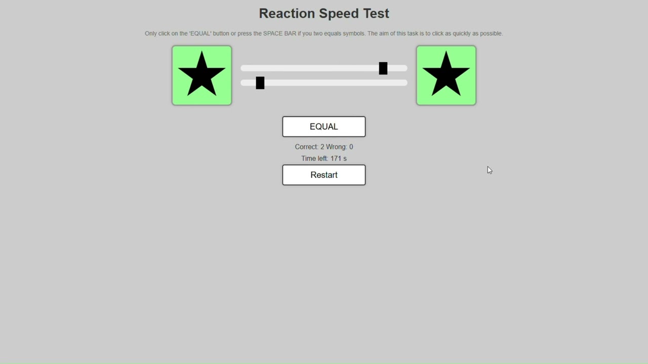 CUT-E Reaction Speed Test - Cadet Pilot Aptitude Test