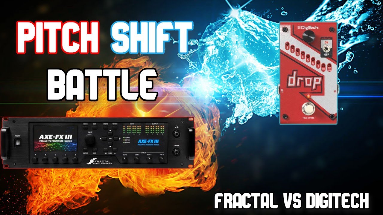 Digitech Drop Tune VS Axe Fx-III || Pitch Shift Comparison