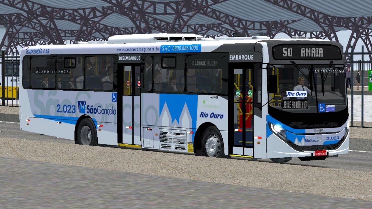 ⚪️[PROTON BUS] Caio Apache Vip V OF-1721 Mercedes-Benz Euro 6 Bluetec 6 Padrão Rio Ouro ⚪️