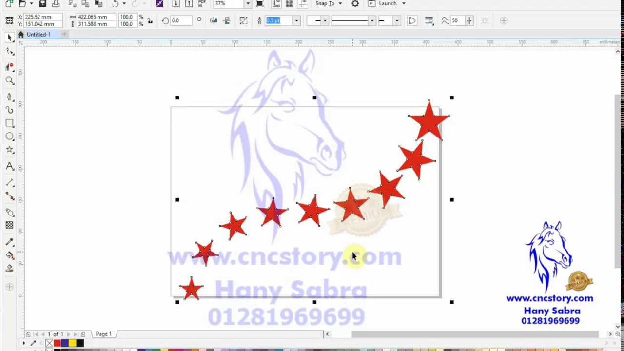CorelDraw blend tool