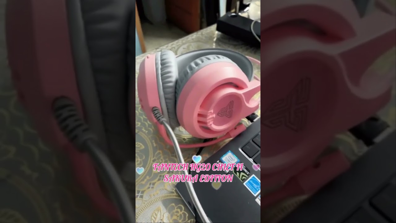 FANTECH HG20 Chief II Sakura Edition Unboxing 🌸 | Best Pink RGB Gaming Headset Under 1500 Tk!