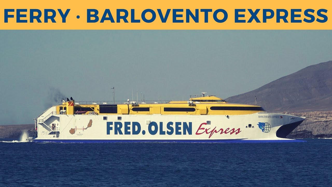Arrival of ferry BARLOVENTO EXPRESS, Morro Jable (Fred. Olsen Express)