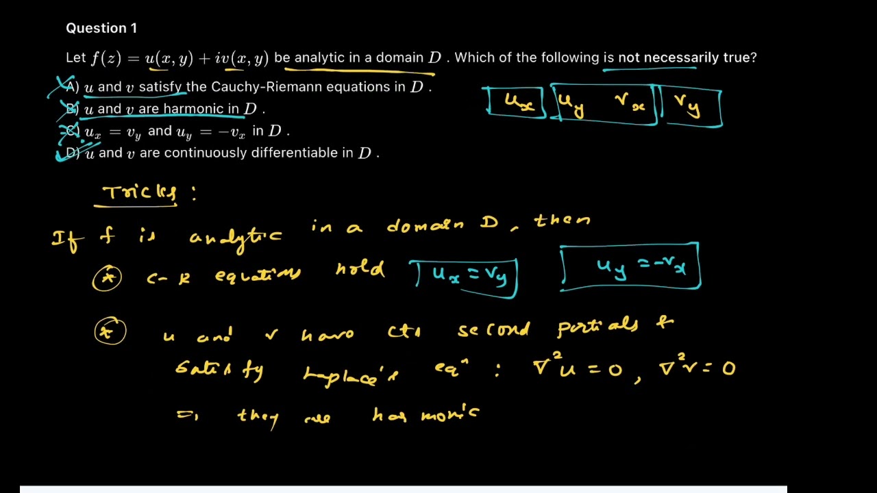 Complex analysis last minute revision questions practice| KSET mathematical sciences exam 2025