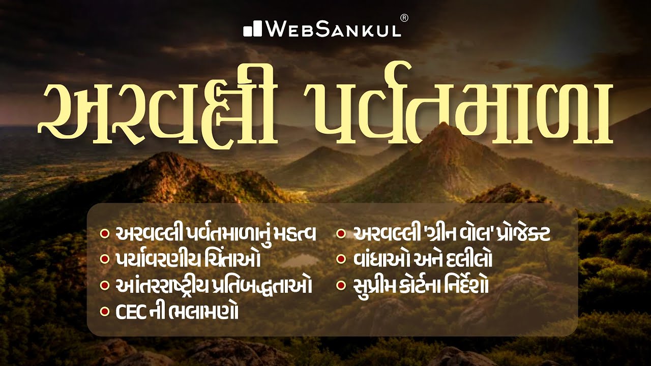 અરવલ્લી પર્વતમાળા | Aravalli Controversy Explained | WebSankul Clips