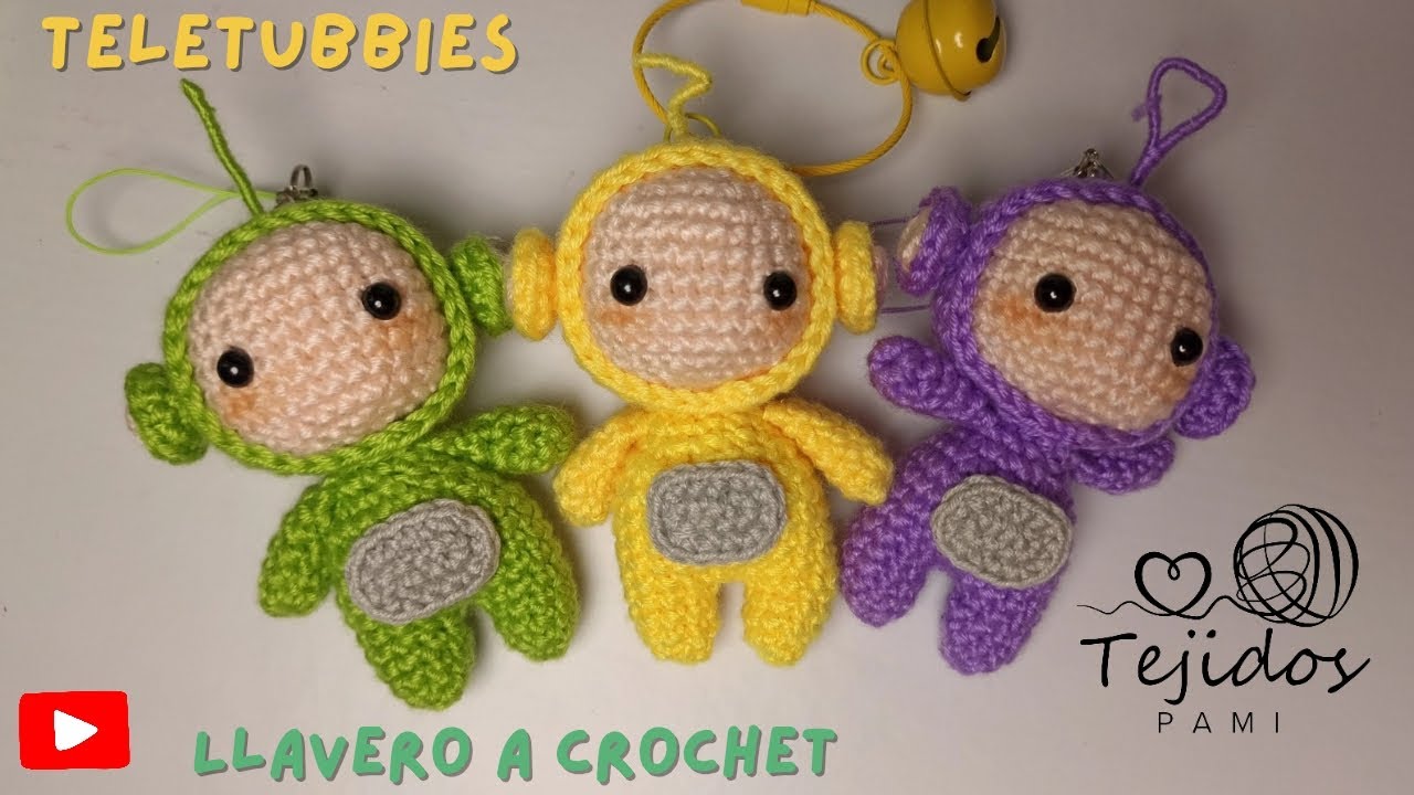 TELETUBBIES LLAVERO A CROCHET - TUTORIAL PASO A PASO