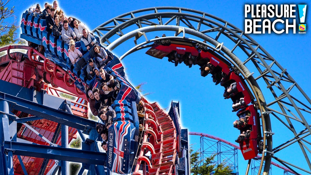 Blackpool Pleasure Beach Resort Park Footage | April 2025