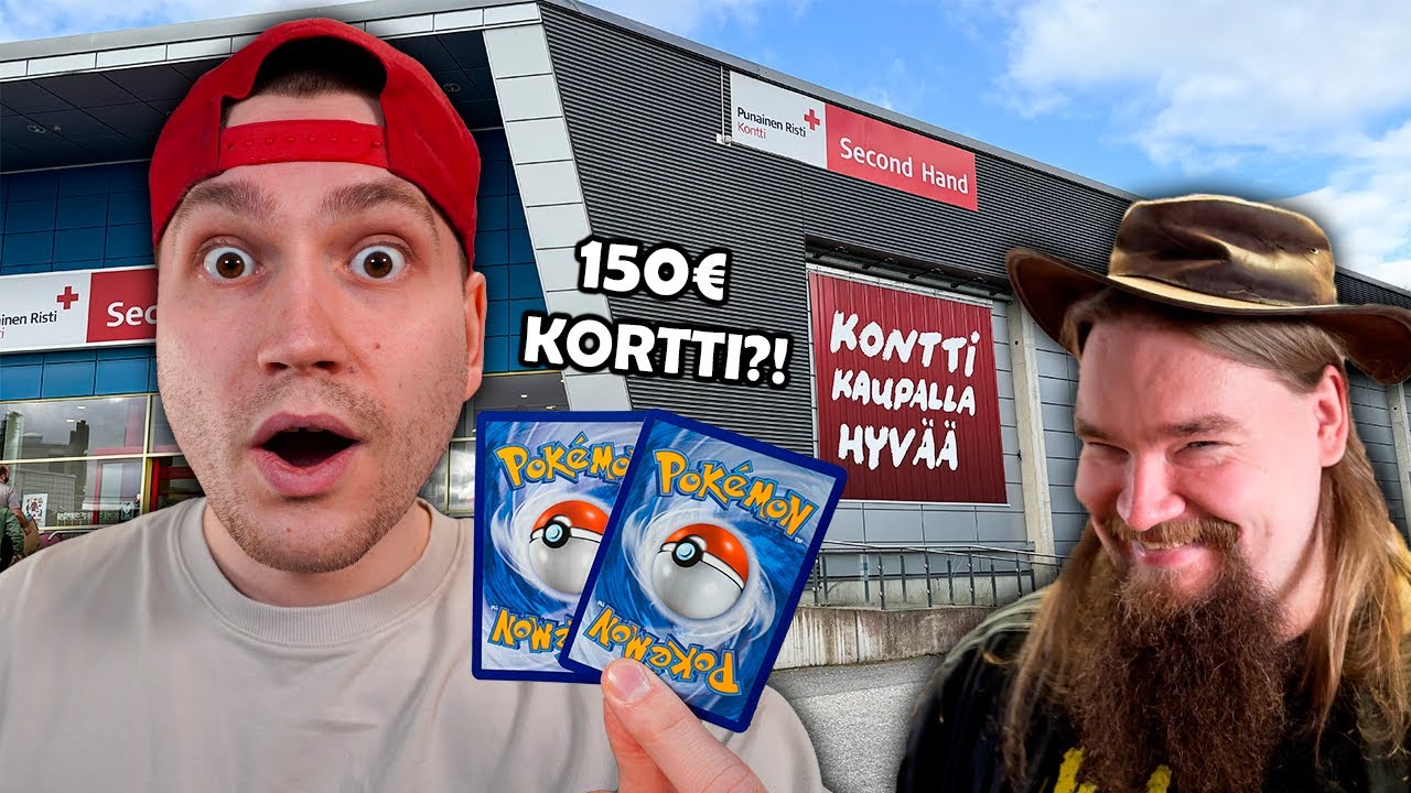 Löysin 150€ Pokémon kortin kirpparilta! ft. jappe_collects