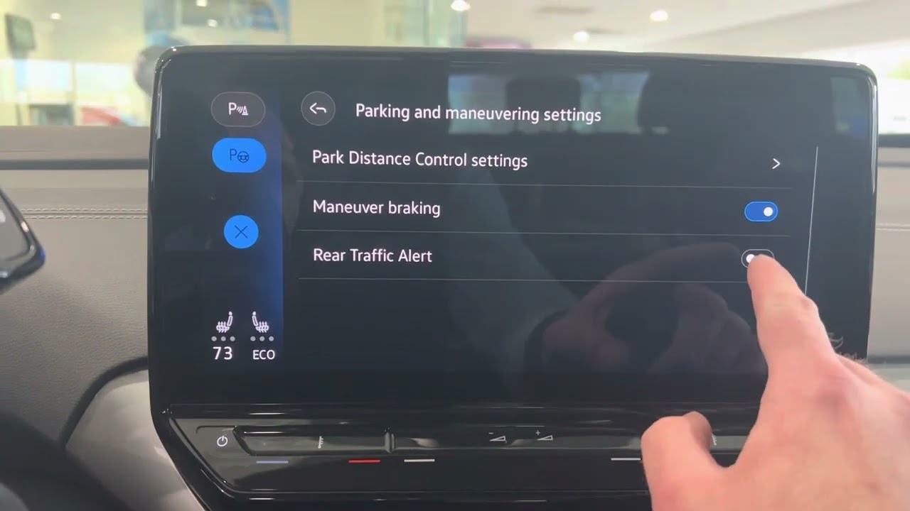 How to shut off Rear Emergency Assist on the 2023 ID.4 - Trailer Hitch Bike Rack Fix - Rear Braking