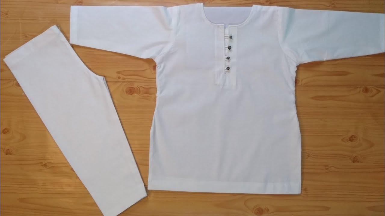 || Kurta Pajama || for 4 - 5 years boy || cutting and stitching full tutorial. #kurtapajama