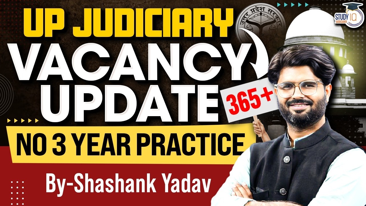 UP Judiciary Vacancy Update 2026 | Details by Shashank Sir