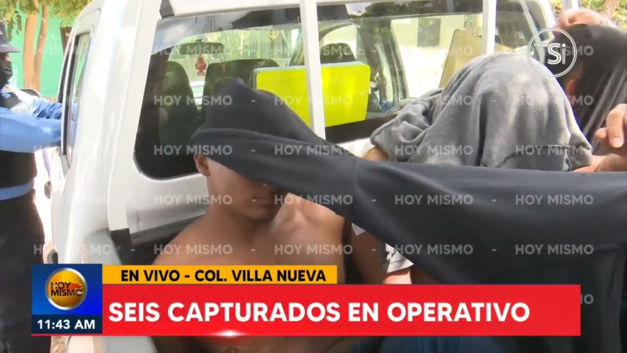 Seis capturados en operativos en colonia Villa Nueva en Tegucigalpa