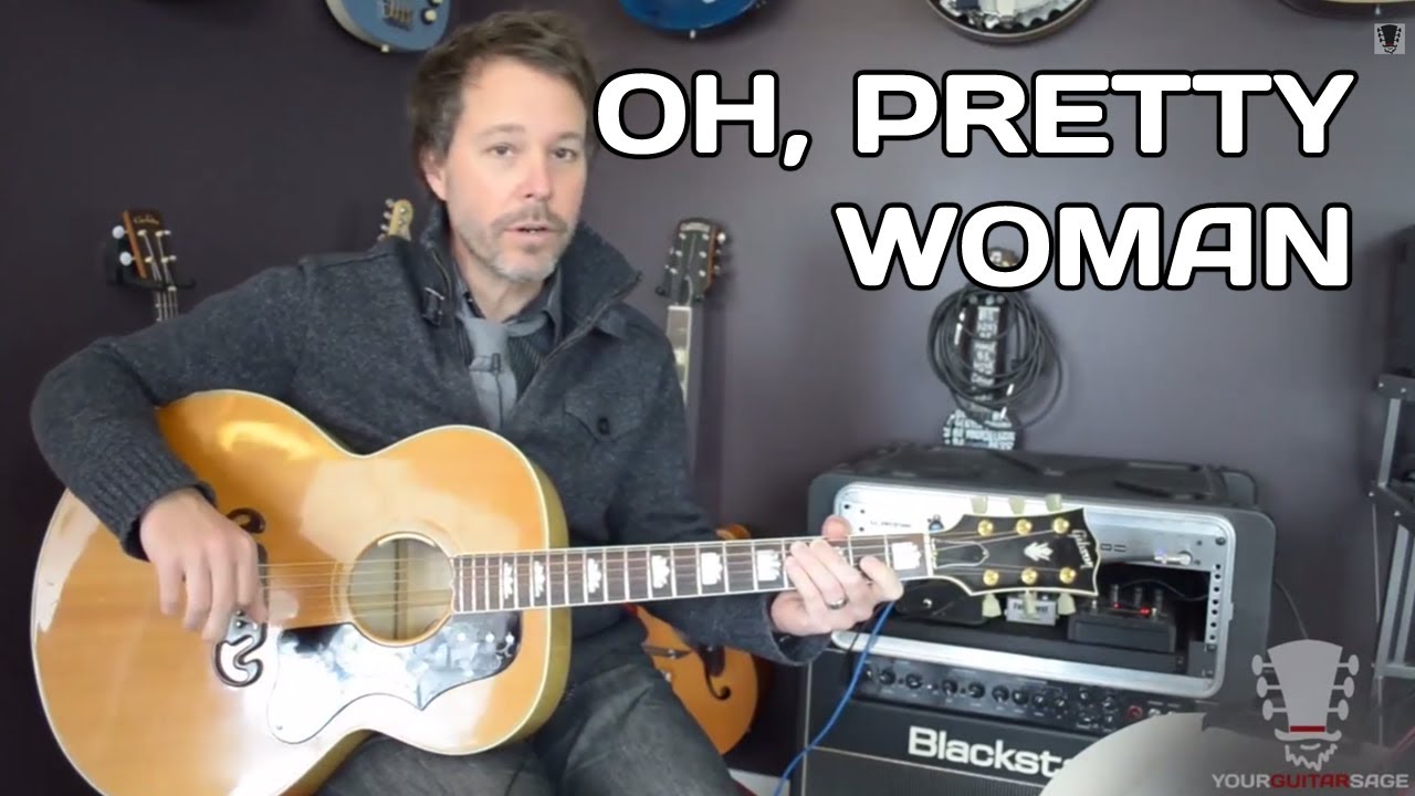 How to play Oh Pretty Woman by Roy Orbison Guitar Lesson