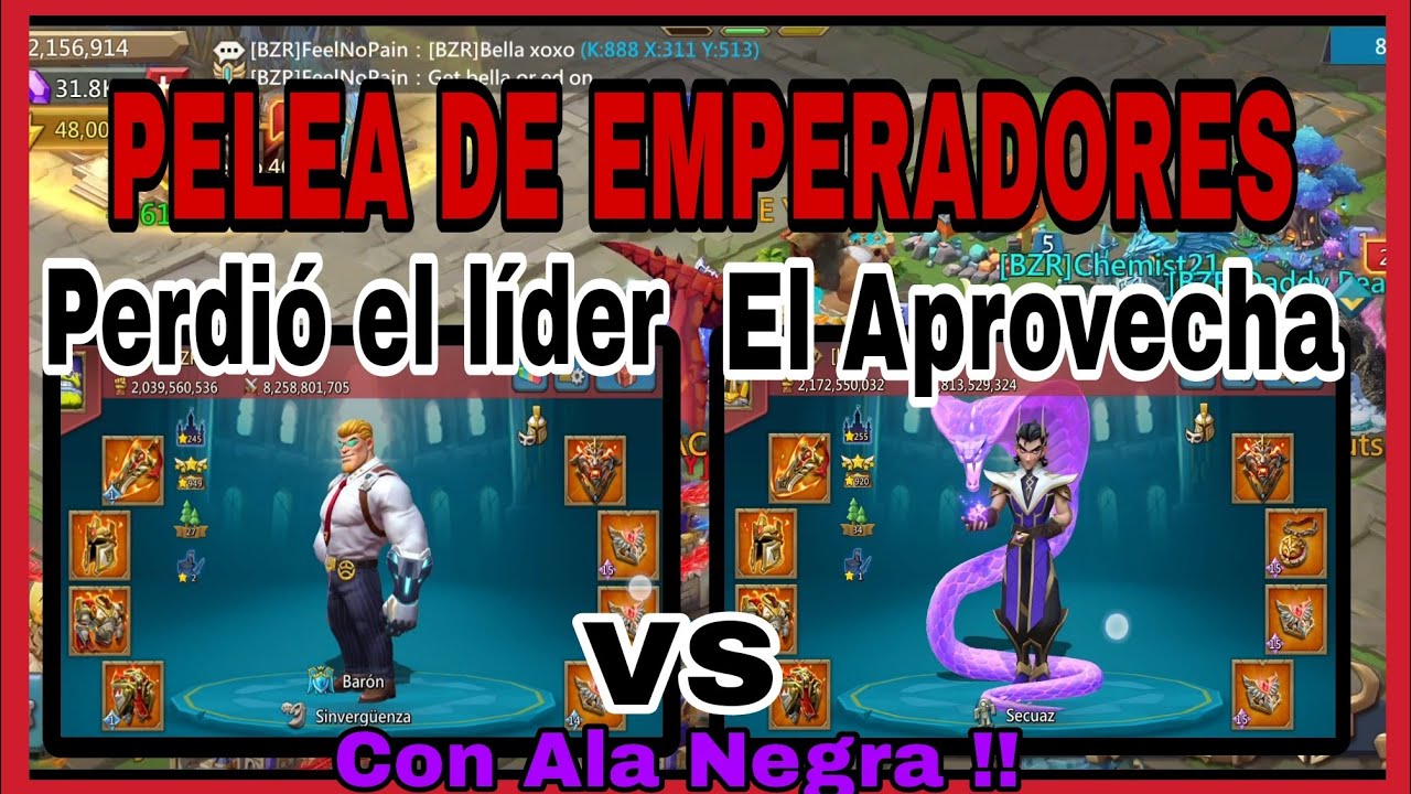 🔥Emperador VS Emperador🙀 Rallys con Ala Negra🔥 Guerra Brutal🔥 Lords Mobile🔥