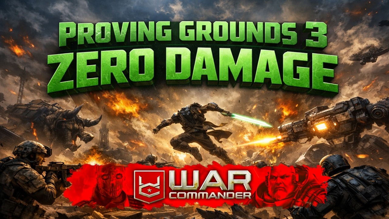 War Commander: Proving Grounds 3 - ZERO DAMAGE