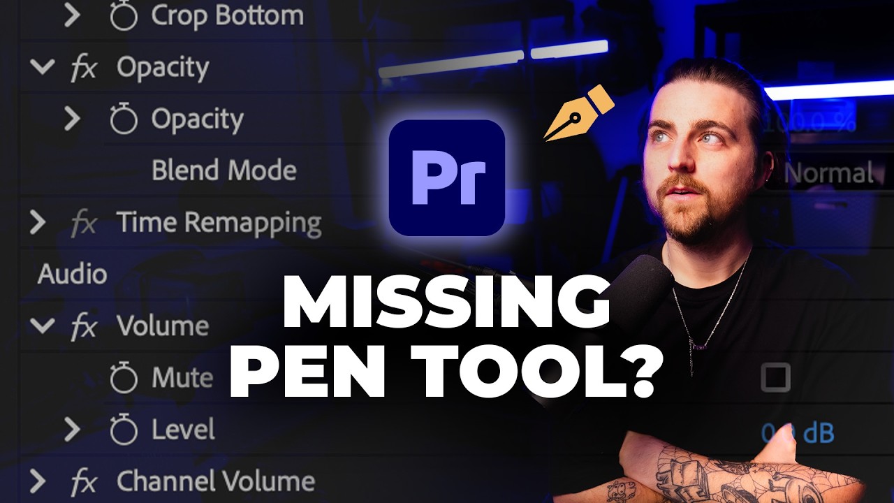 Missing Pen Tool (Free Draw Bezier) in Adobe Premiere Pro 2026 Update?