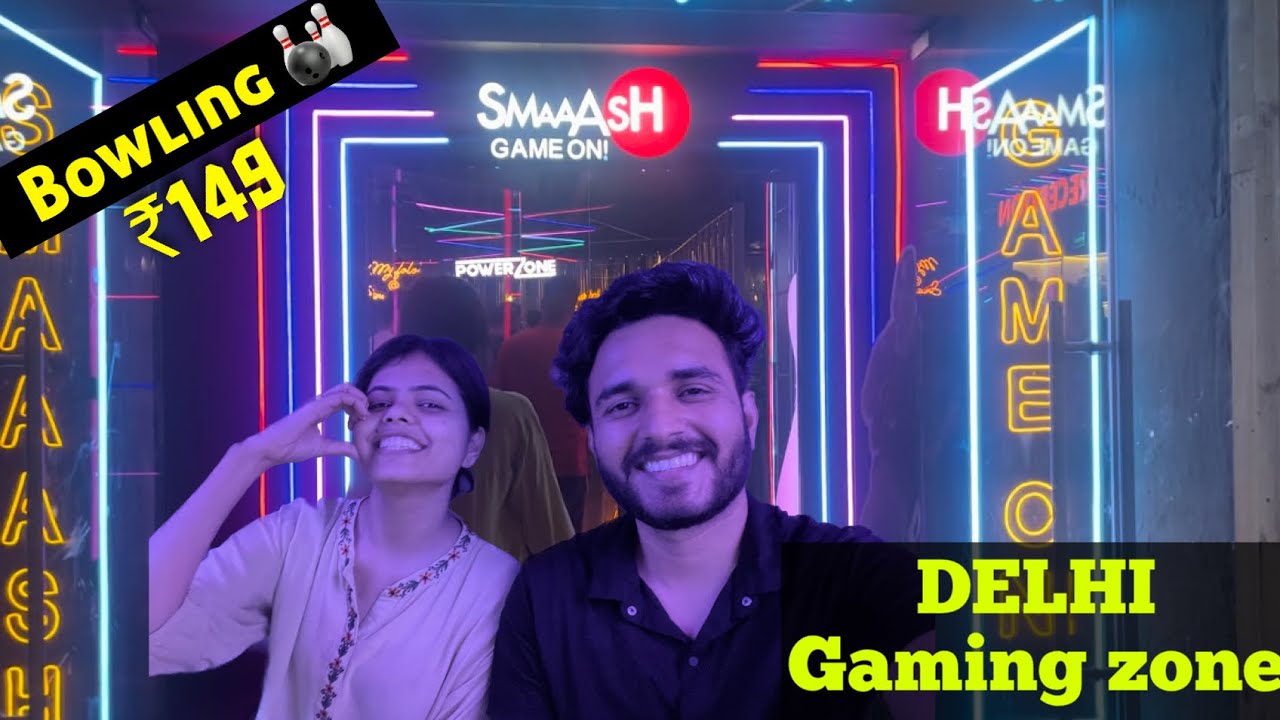 SMAAASH - GAMING ZONE VLOG || Best Place for Bowling🎳|| UNITY ONE MALL || JANAKPURI DELHI