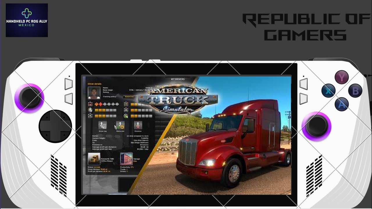 Conoce las Carreteras, American Truck Simulator en tu Rog Ally