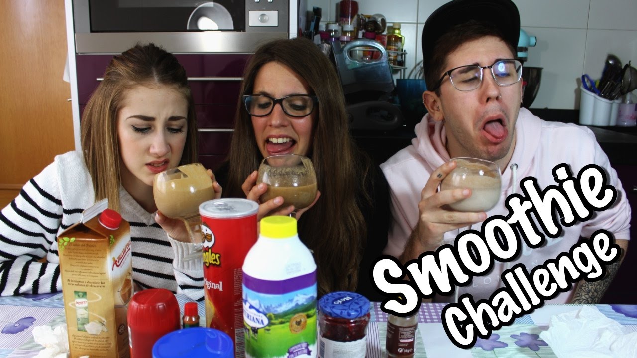 SMOOTHIE CHALLENGE CON NUESTRA PRIMA (UN POCO FAIL)  | Hermanos Jaso