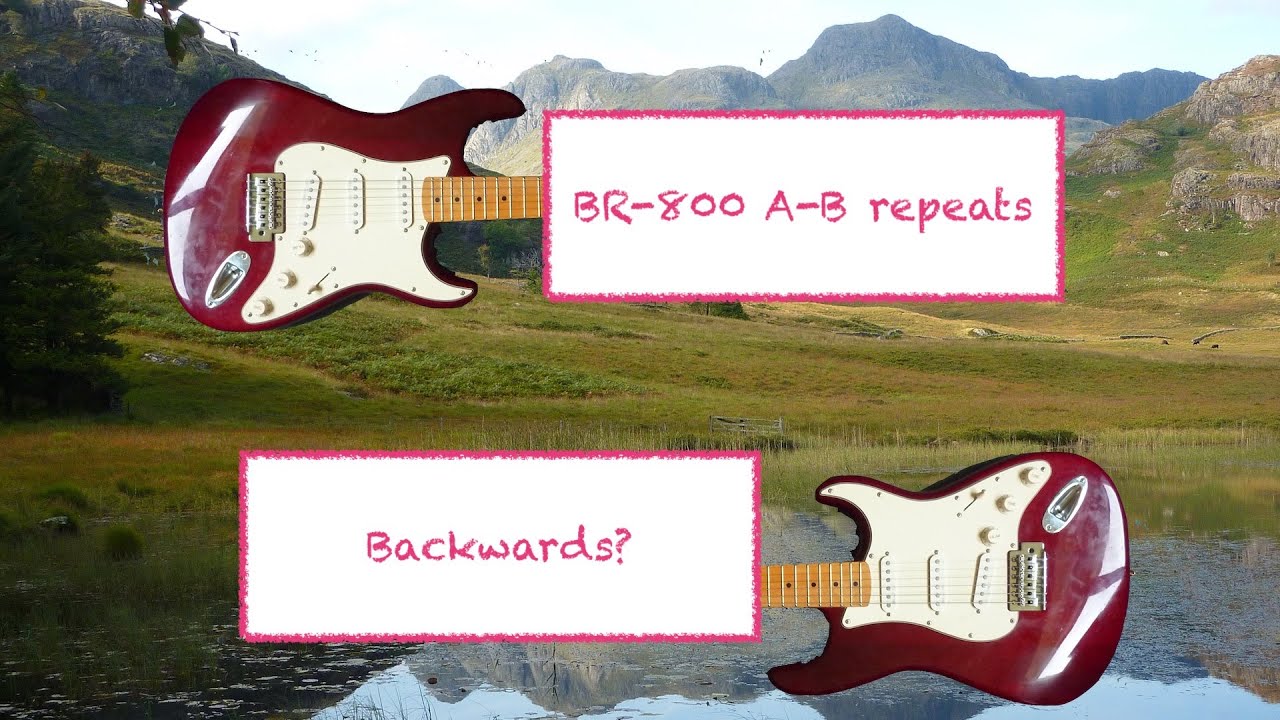 Boss BR-800 Fun with A to B repeating
