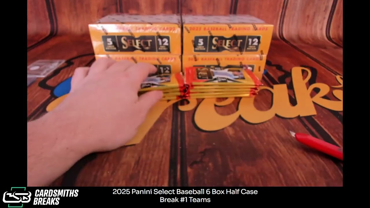 2025 Panini Select Baseball 6 Box Half Case Break #1