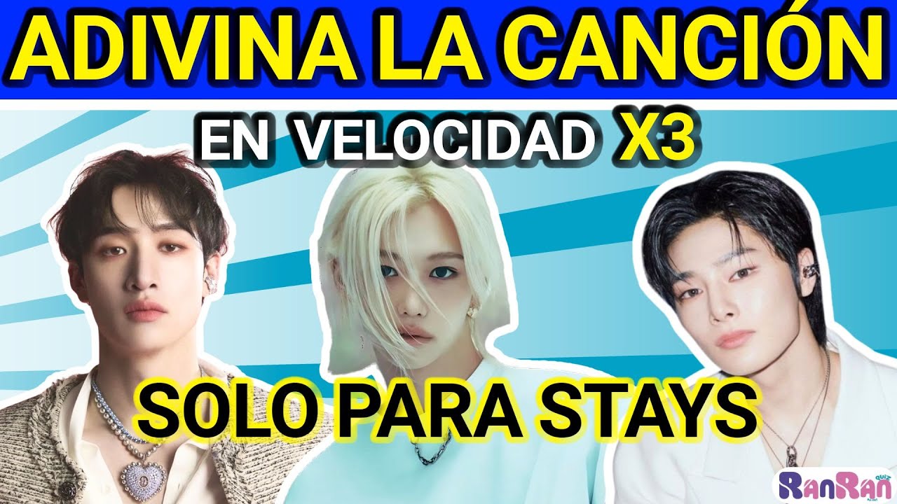 Adivina la Canción de Stray Kids en 4 Segundos con Velocidad x3 - RanRan Quiz By Pat