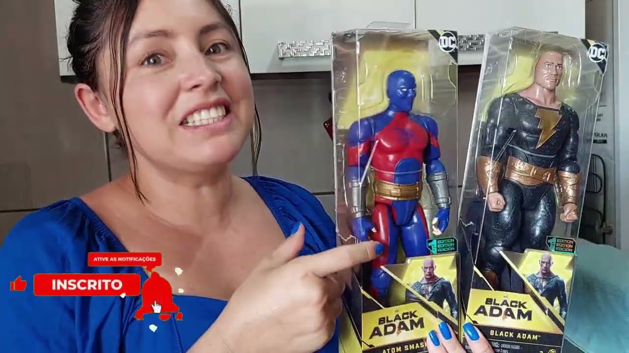 Boneco Black Adam ou Adão negro 