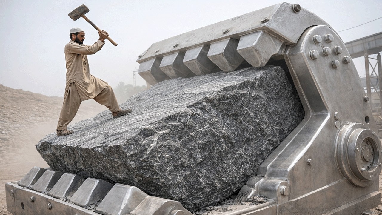Super Satisfying Stone Crushing therapy relaxing shredding videos rock Quarry Primary crushing asmr